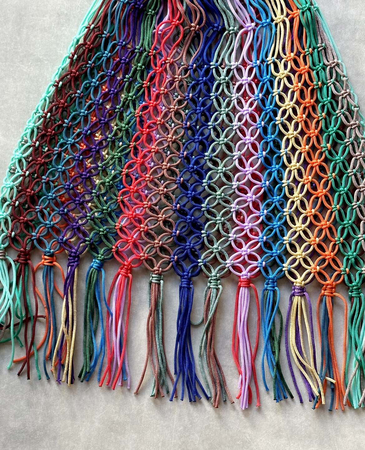 マクラメ編みバック