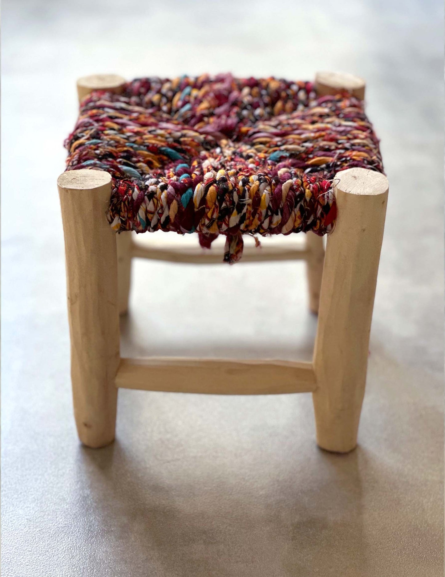 Handmade stool ( Mix colors )