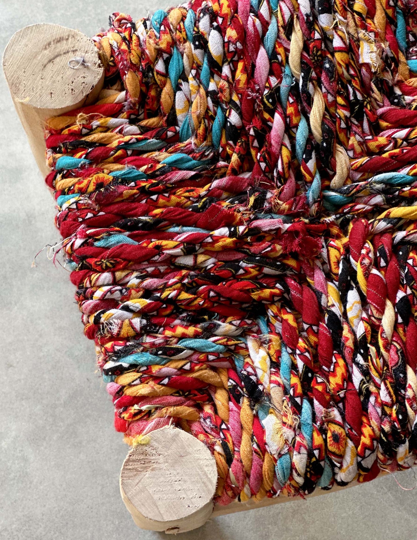 Handmade stool ( Mix colors )