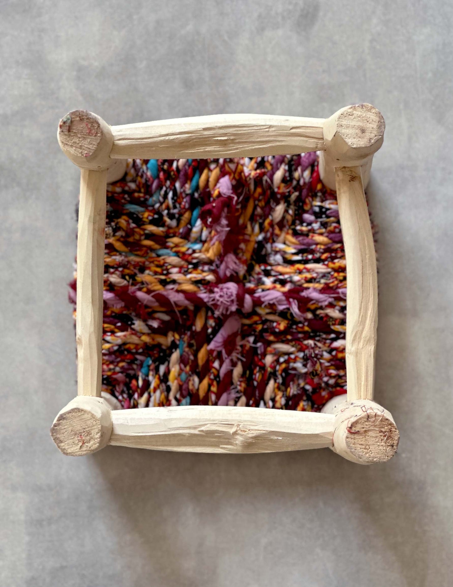 Handmade stool ( Mix colors )