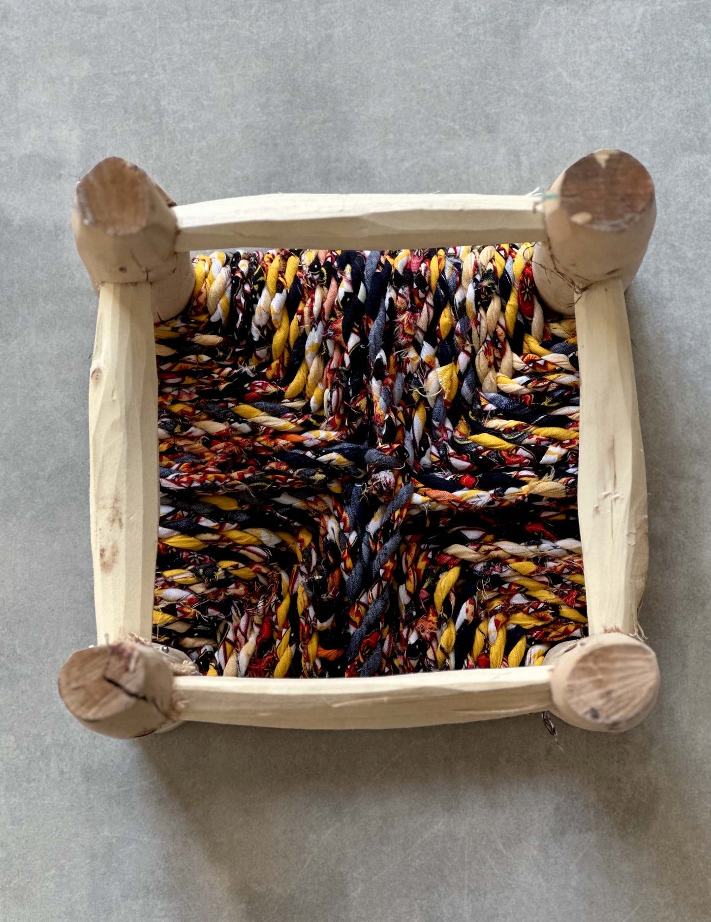 Handmade stool ( Mix colors )