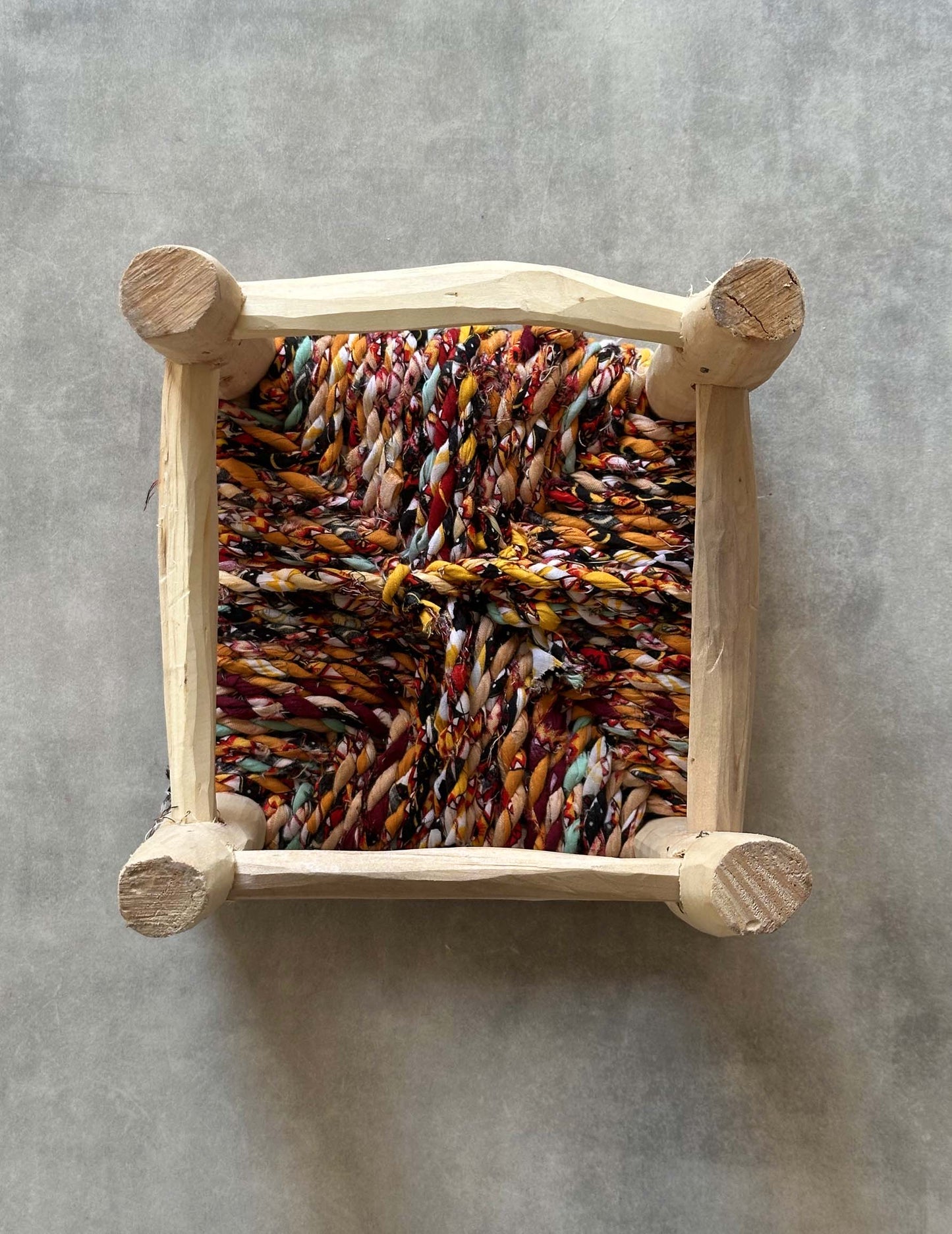 Handmade stool ( Mix colors )