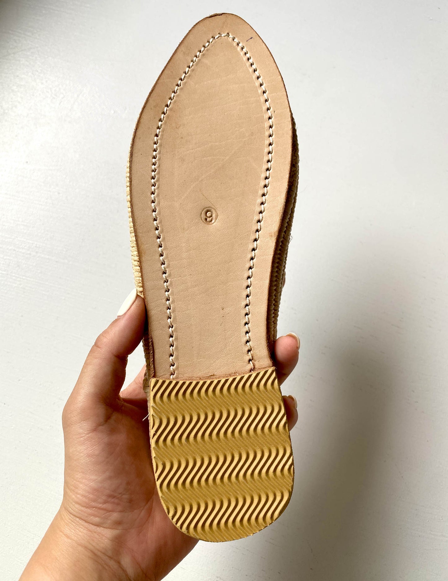 Raffia sandal