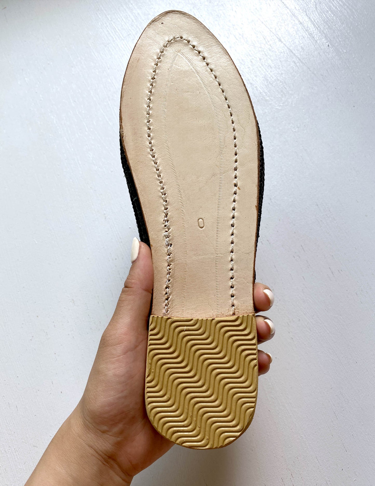 Raffia sandal