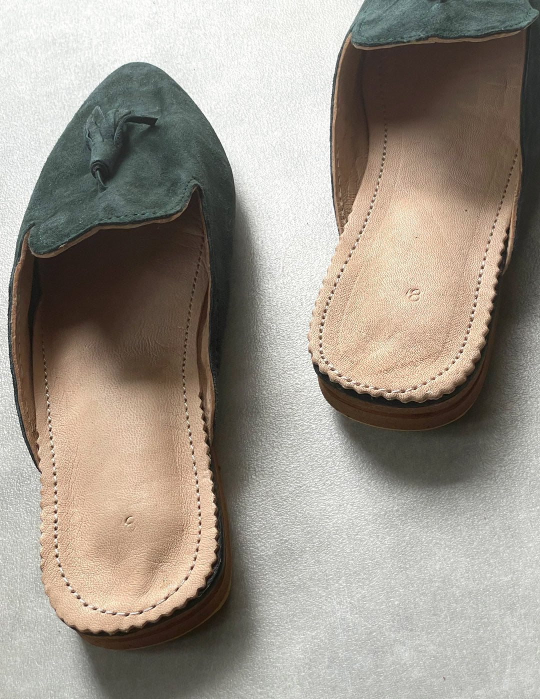 Suede babouche