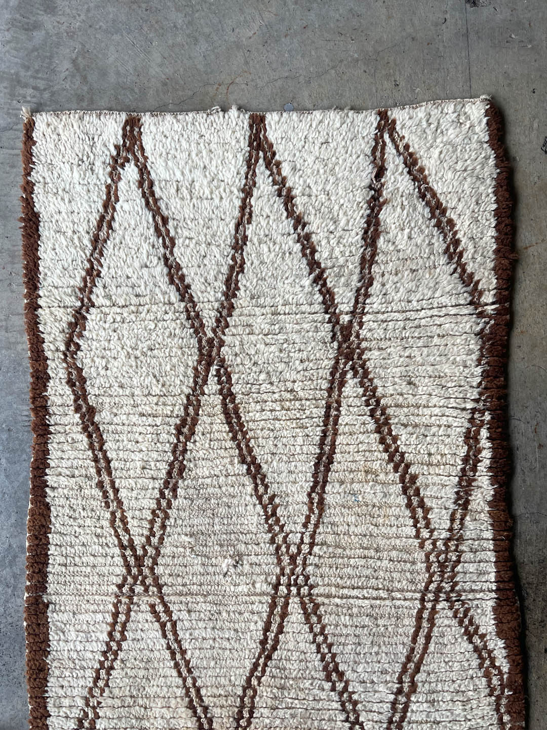 Vintage beni Ouarain rug
