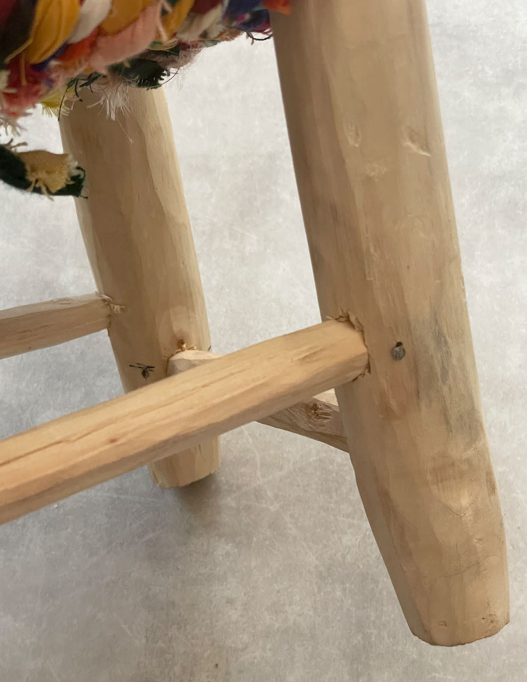 Handmade stool ( Mix colors )