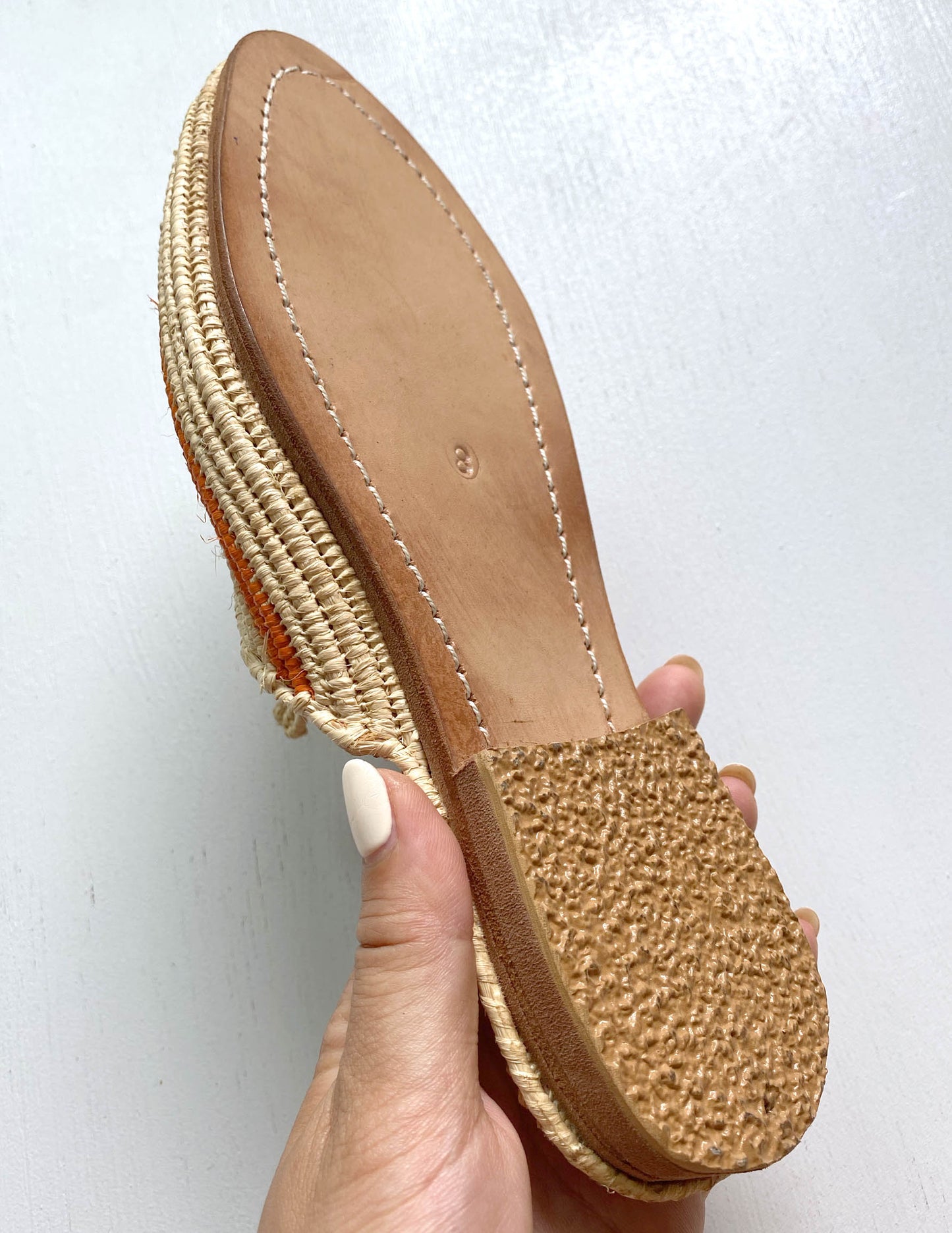 Raffia sandal