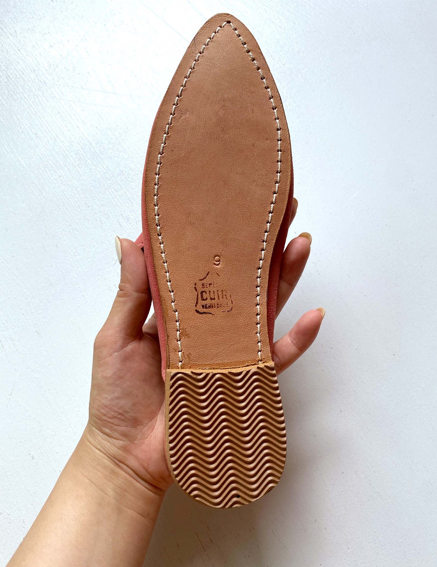 Suede babouche