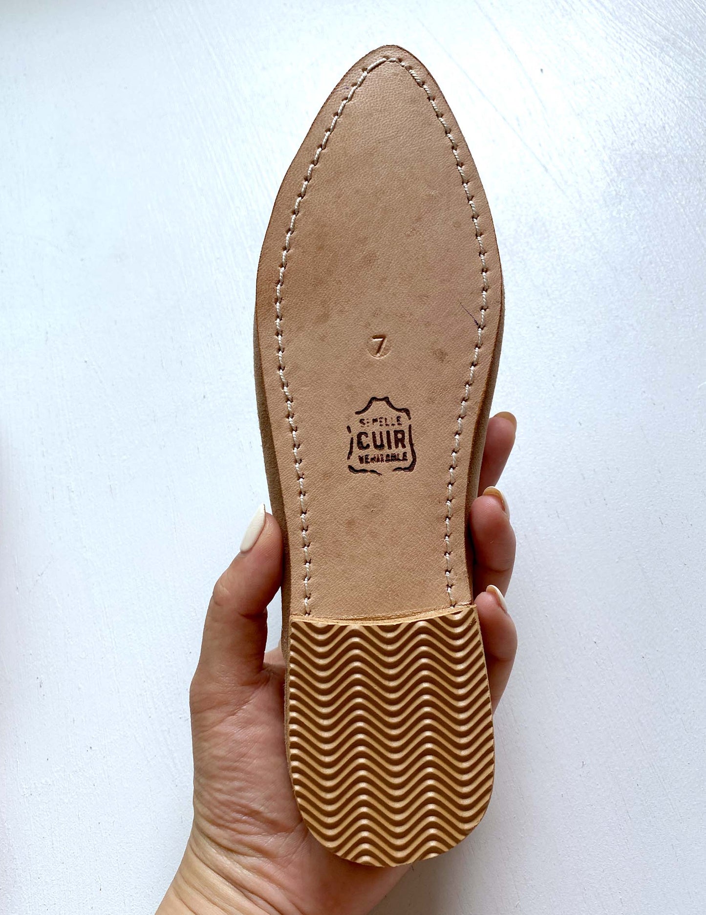 Suede babouche