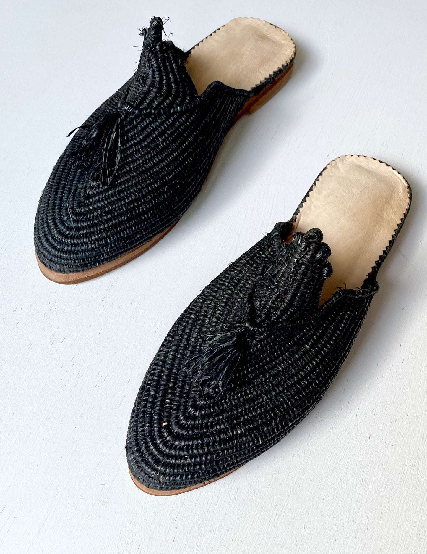 Raffia sandal