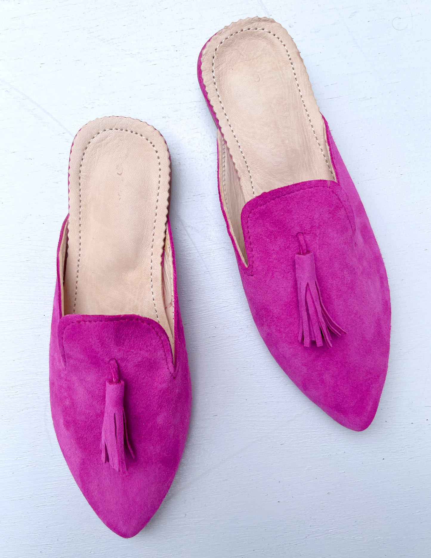 Suede babouche