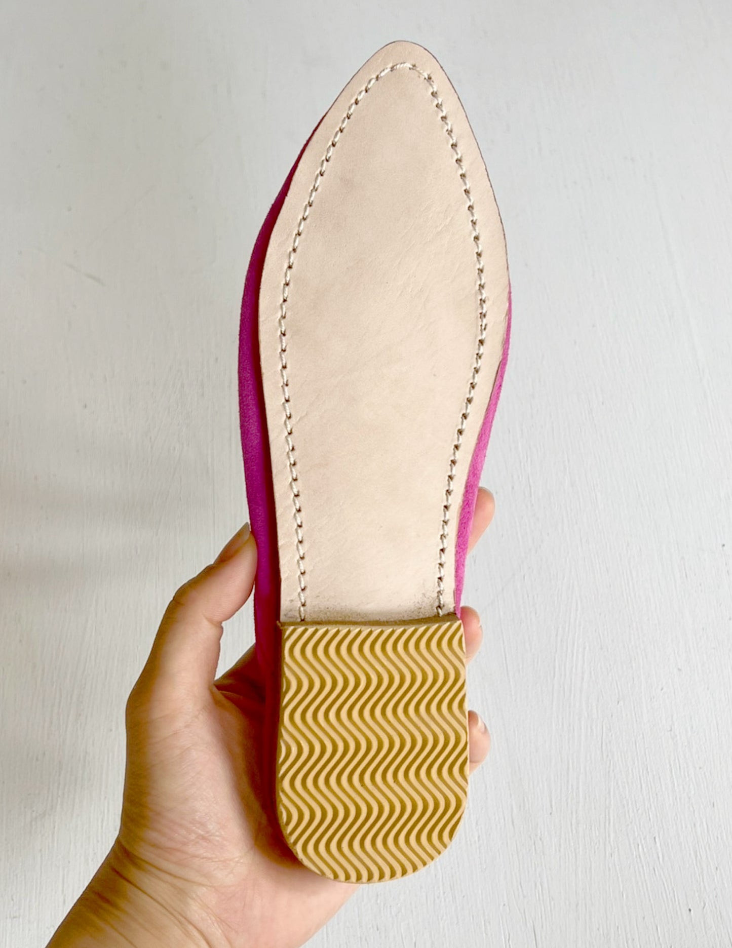 Suede babouche