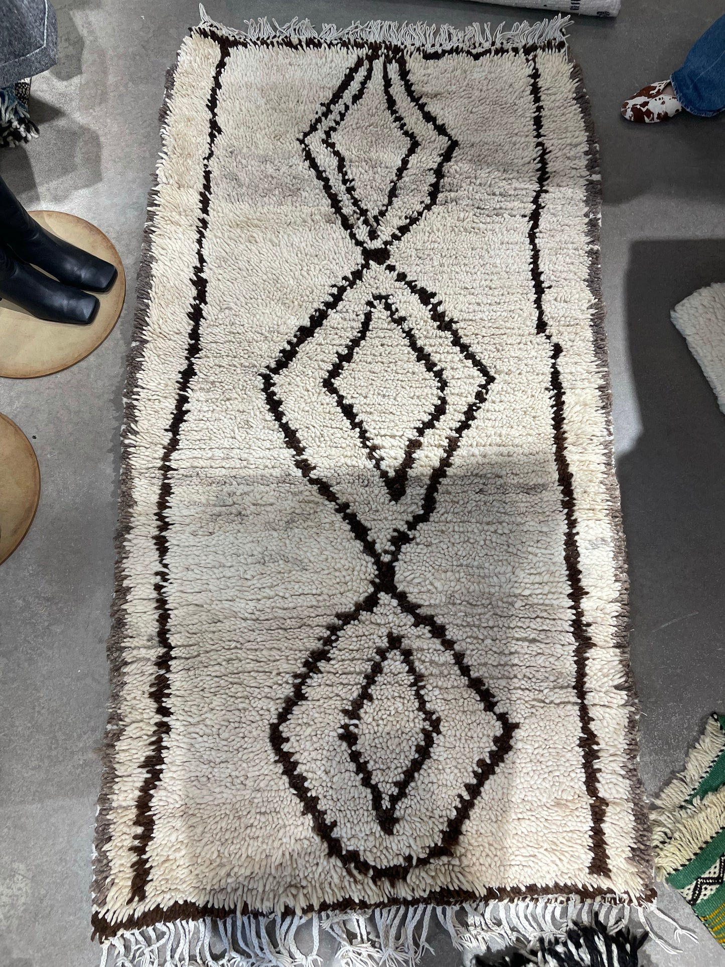 Vintage beni Ouarain rug