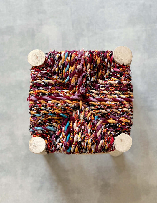 Handmade stool ( Mix colors )