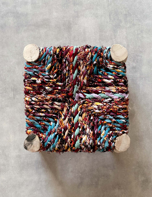 Handmade stool ( Mix colors )