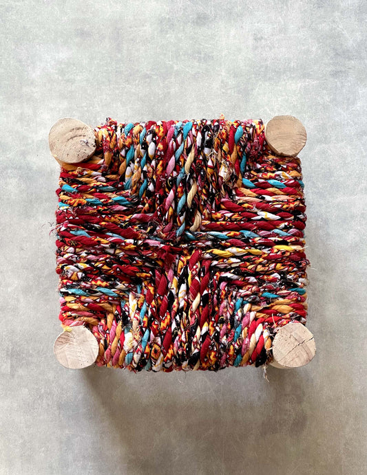 Handmade stool ( Mix colors )
