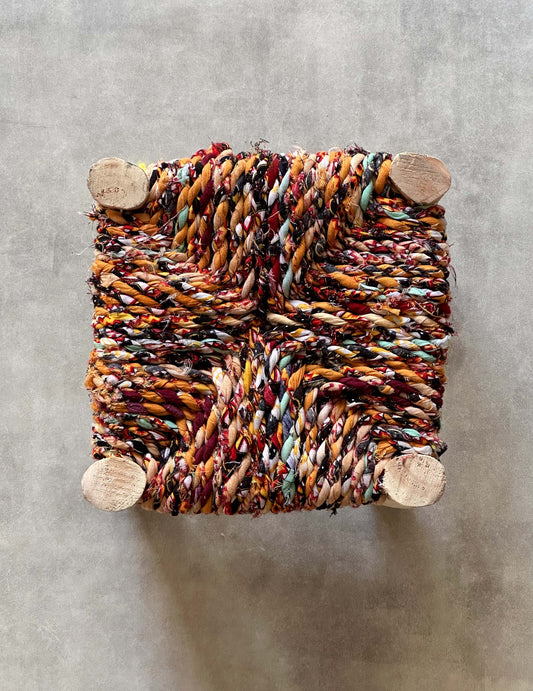 Handmade stool ( Mix colors )