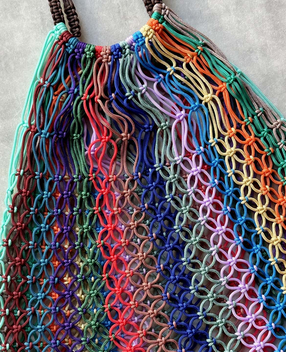 マクラメ編みバック