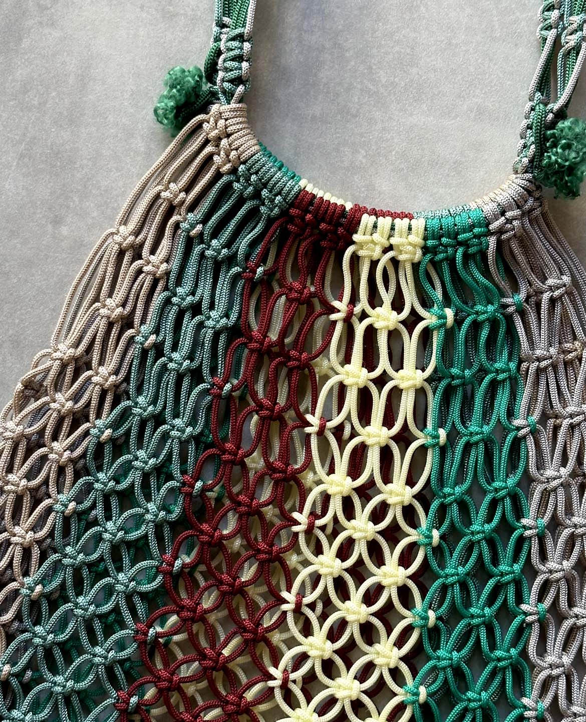 マクラメ編みバック