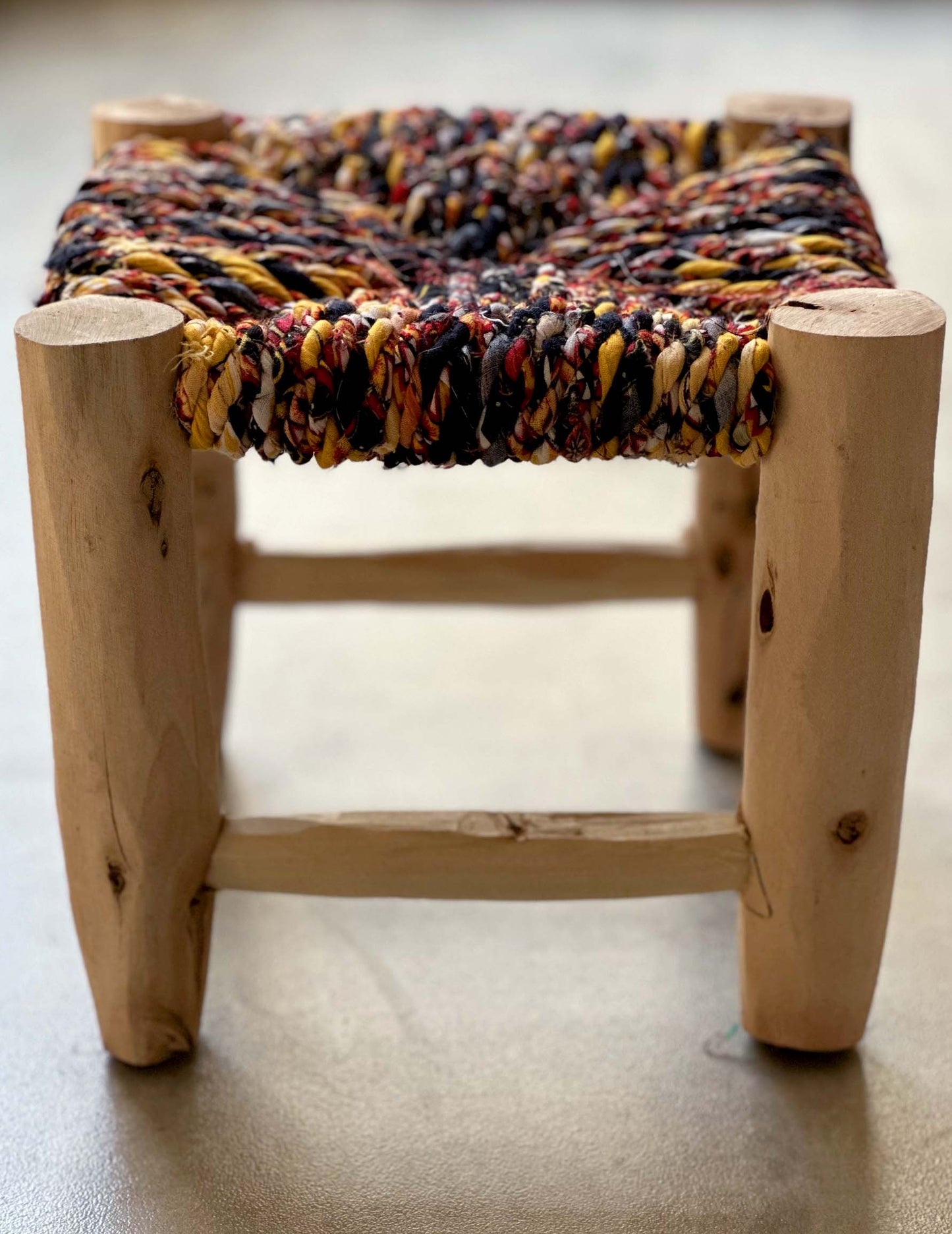 Handmade stool ( Mix colors )