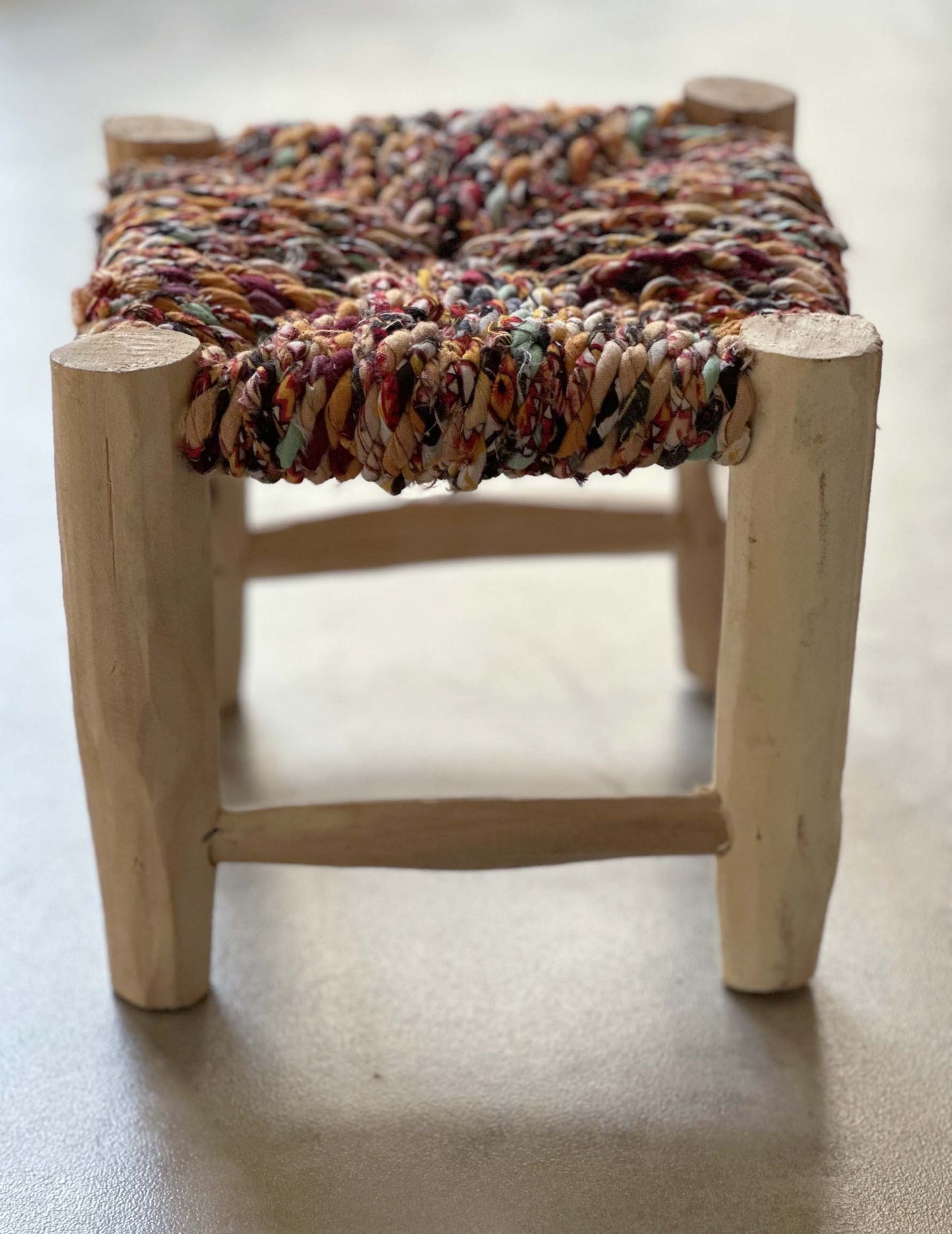 Handmade stool ( Mix colors )