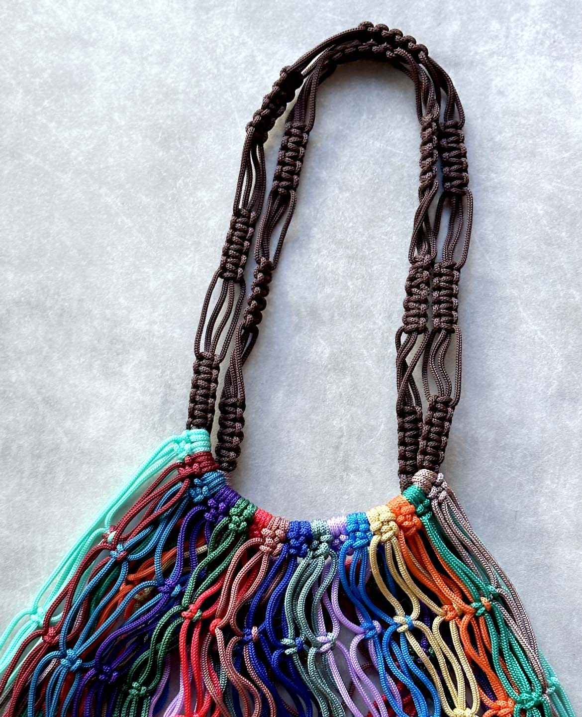 マクラメ編みバック