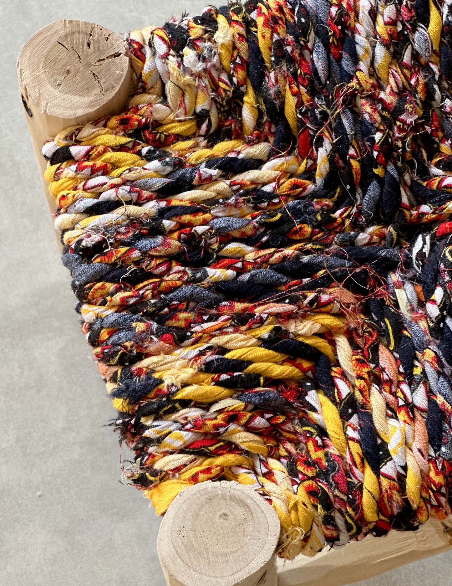 Handmade stool ( Mix colors )