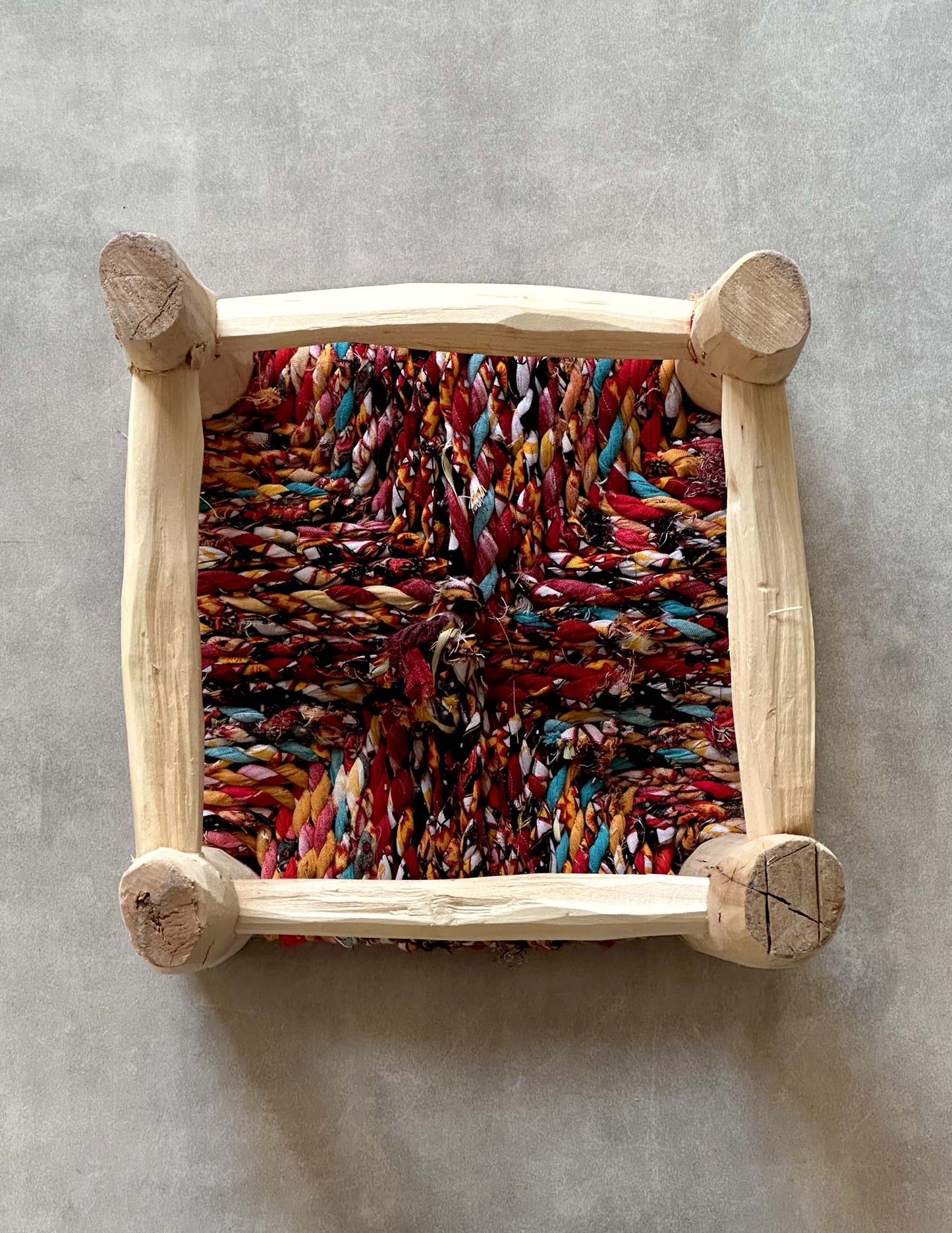 Handmade stool ( Mix colors )