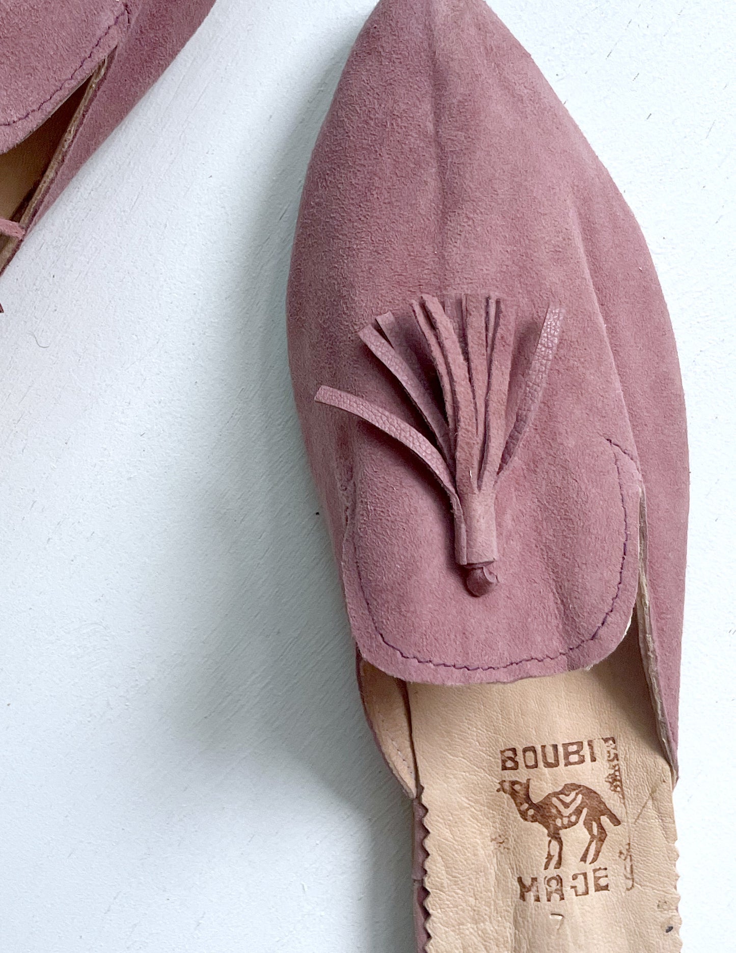 Suede babouche