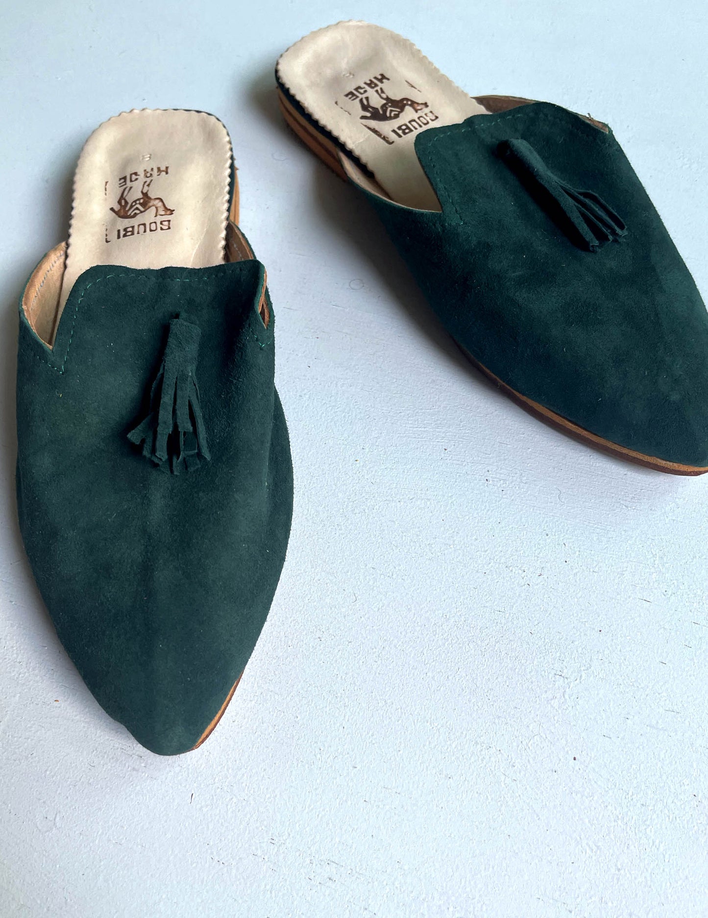 Suede babouche