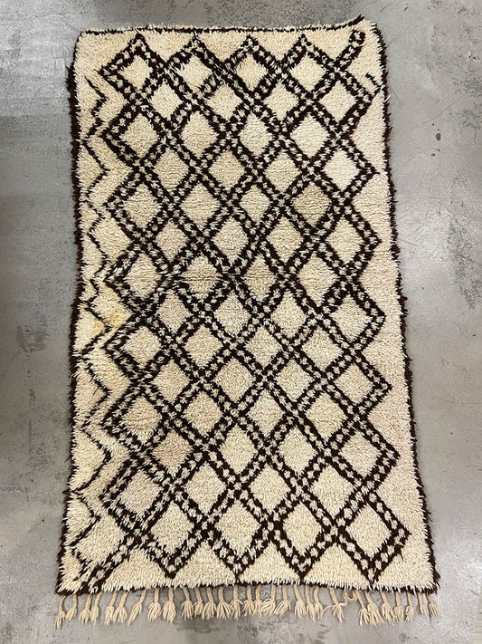 Vintage beni Ouarain rug