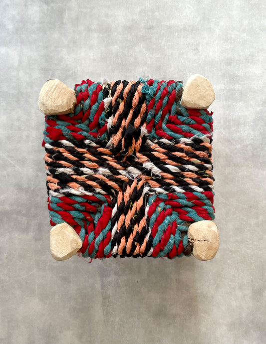 Handmade stool ( Mix colors )