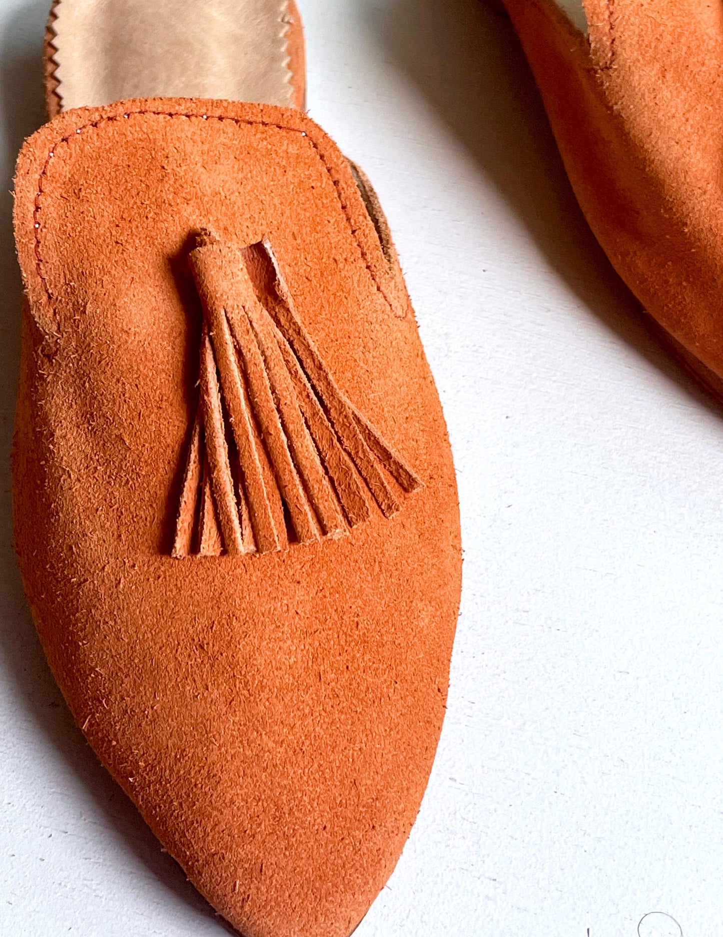 Suede babouche