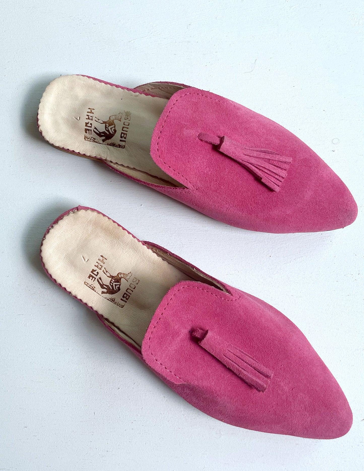 Suede babouche