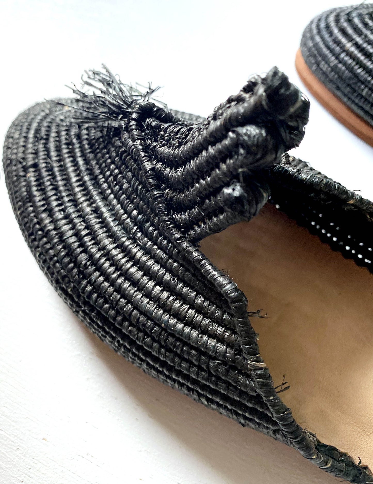 Raffia sandal