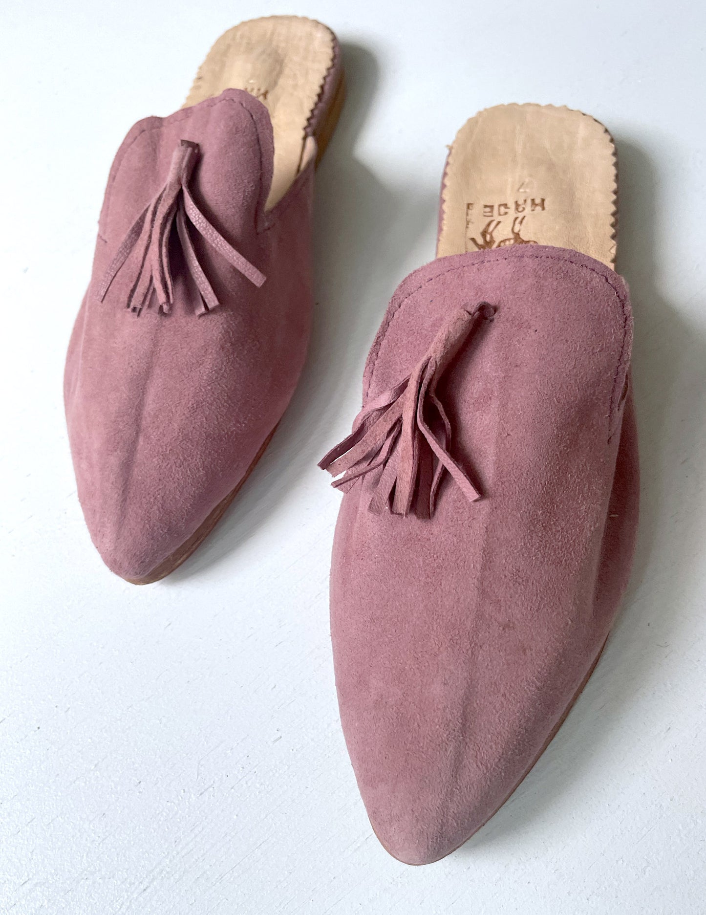 Suede babouche