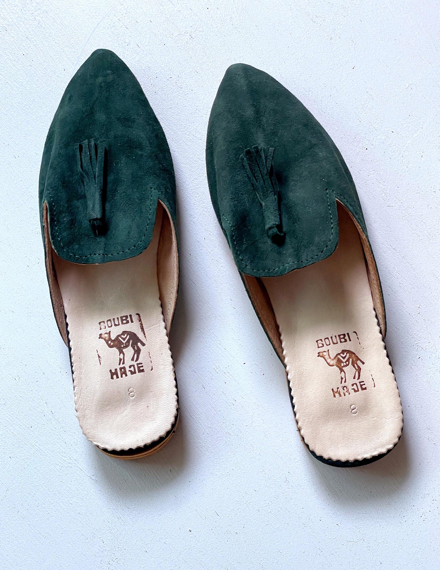 Suede babouche