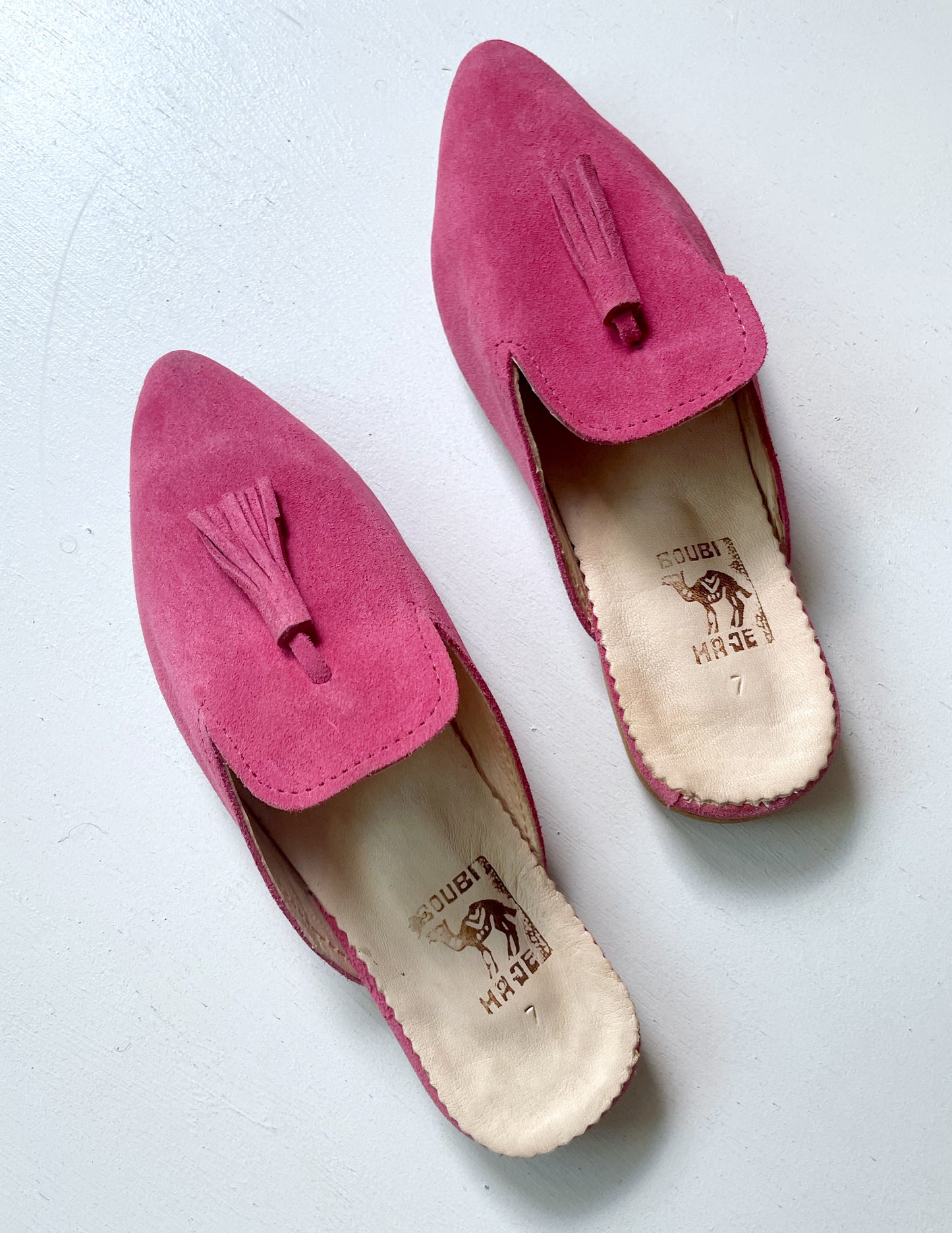 Suede babouche