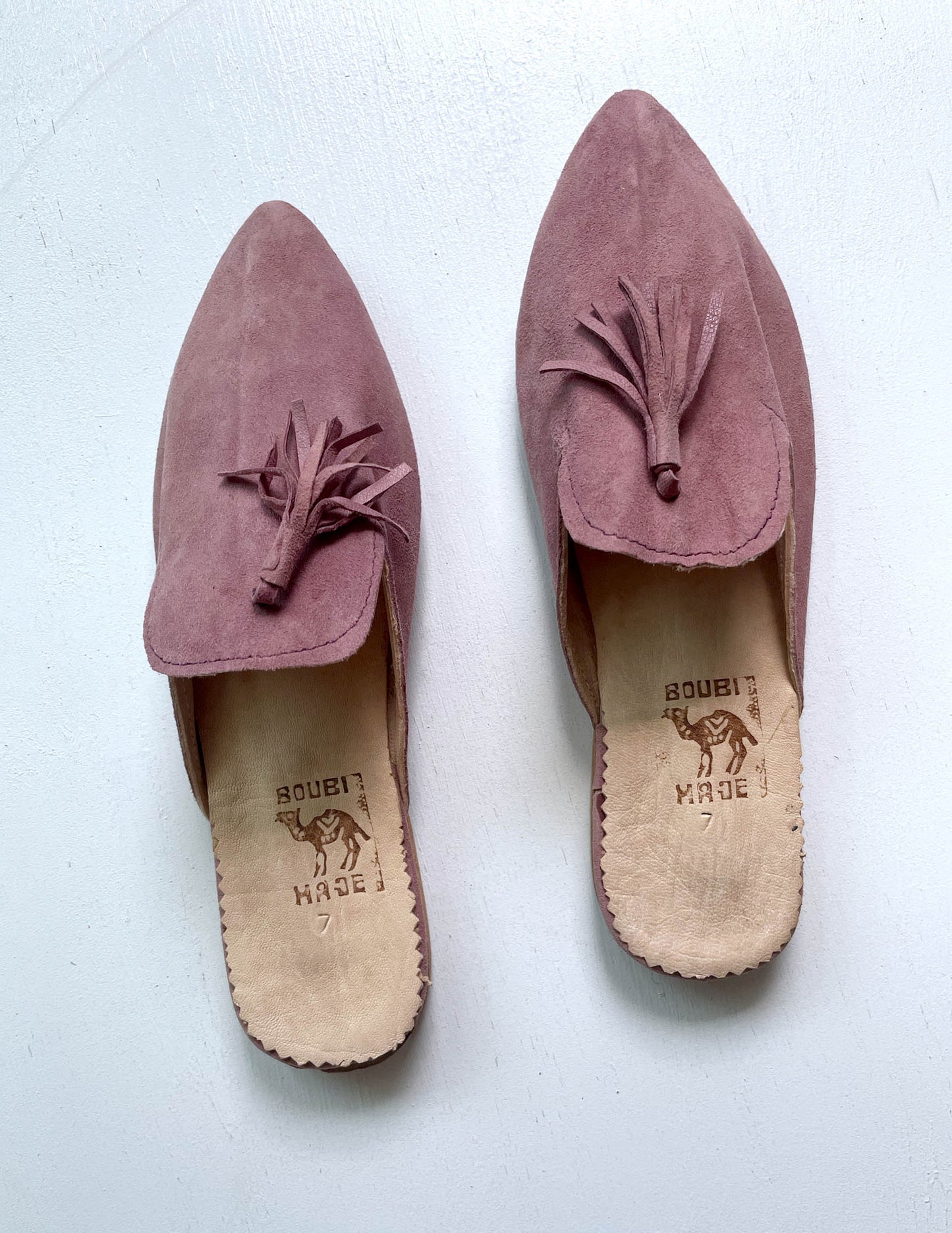 Suede babouche