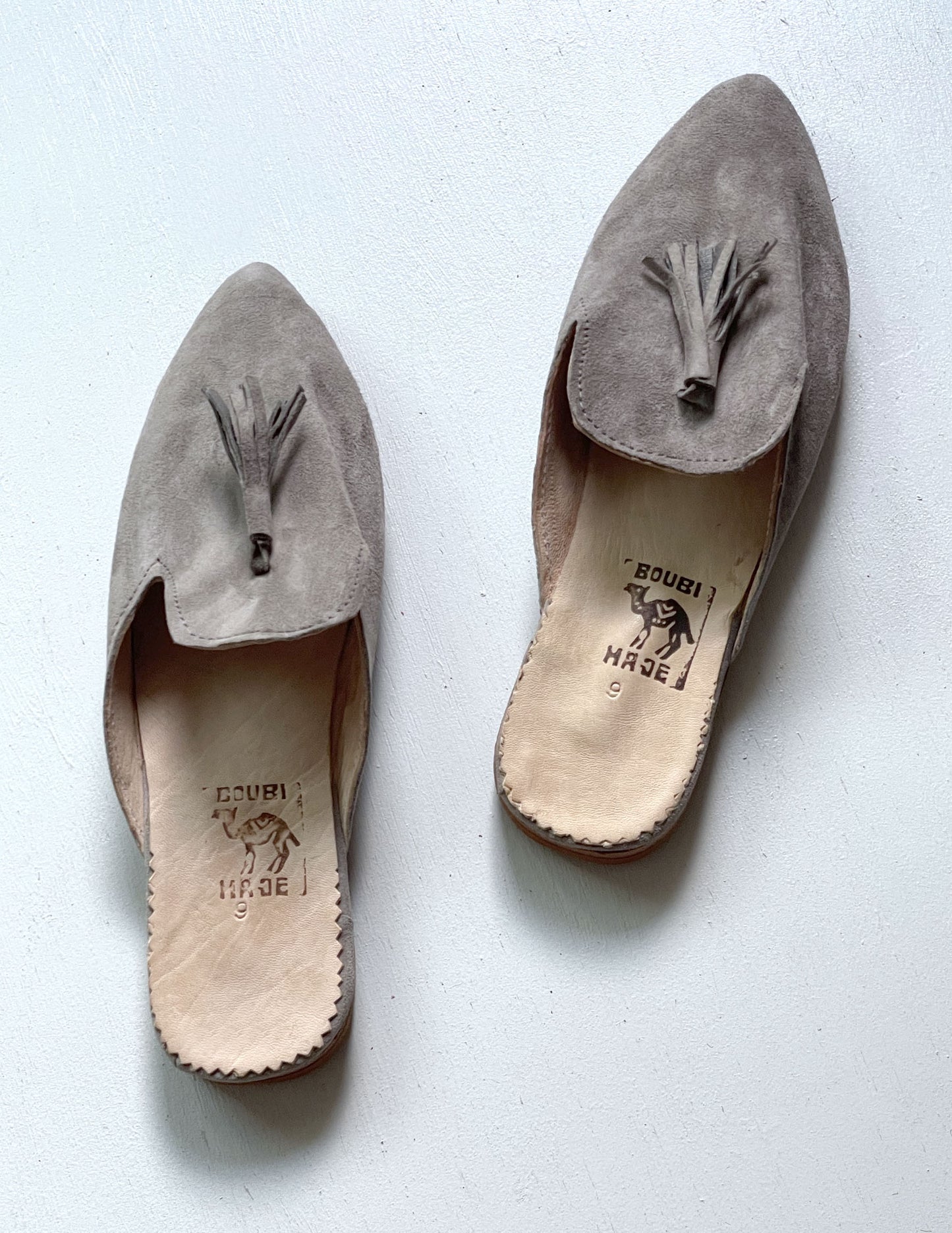 Suede babouche