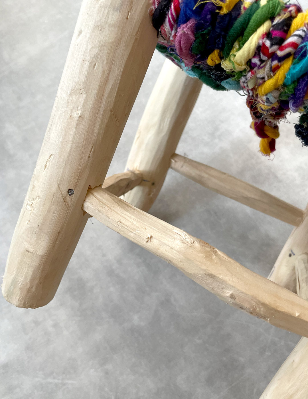 Handmade stool ( Mix colors )